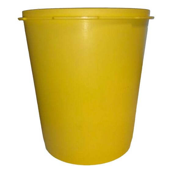Vintage Tupperware Storage Canister 13 Cup Replacement Base Only 807 Yellow USA - Picture 4 of 8